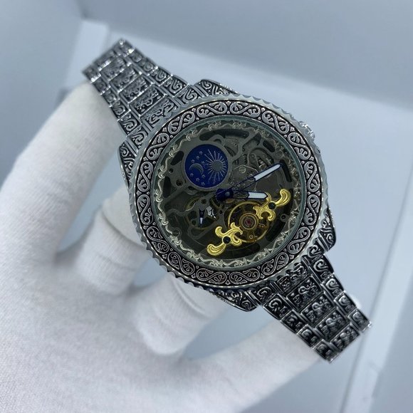 Automatic Tourbillon Moon Phase Mechanical Watch - Picture 2 of 7